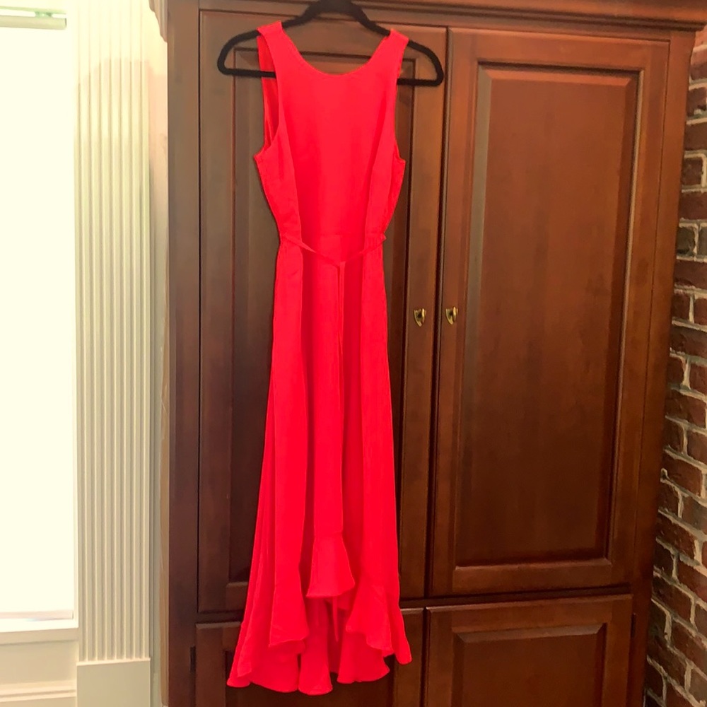 Banana Republic coral hi-lo Dress. Sz 2